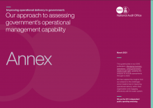 Improving operational delivery in government: Our approach to assessing government’s operational management capability: Annex